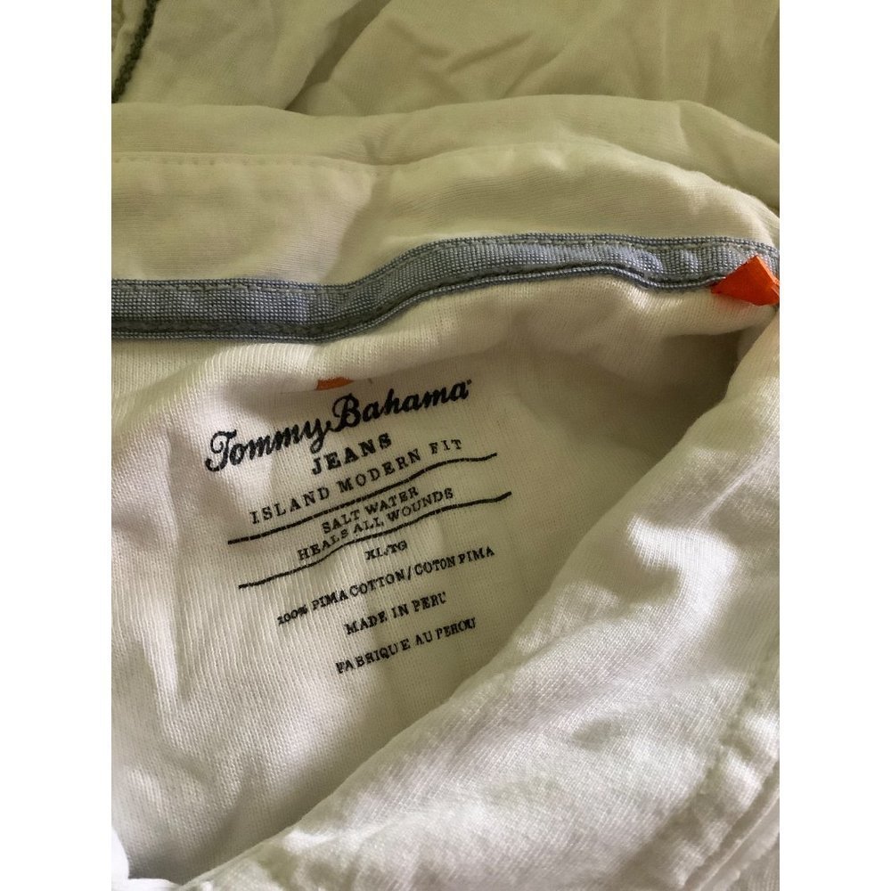 Tommy Bahama white Polo Shirt — XL - Picture 3 of 7